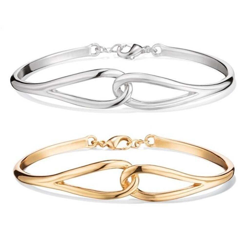 AVON "METAL TWIST" INTERLOCKING BRACELET (GOLDTONE) ~ NEW SEALED!!!